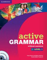 Active Grammar Level 1 (A1-A2 / Beginner - Elementary) without Answers with CD-ROM